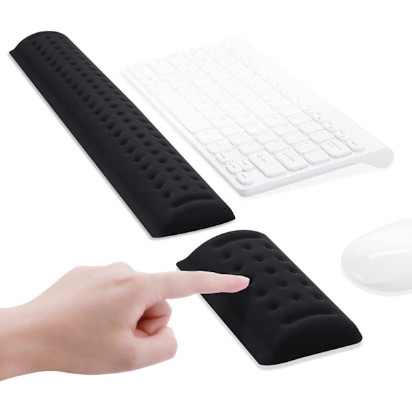 Tangentbordsmus handledsstöd, tangentbord handledsstöd musmatta set minnesskum ergonomisk handledsstöd handledskudde halkfri