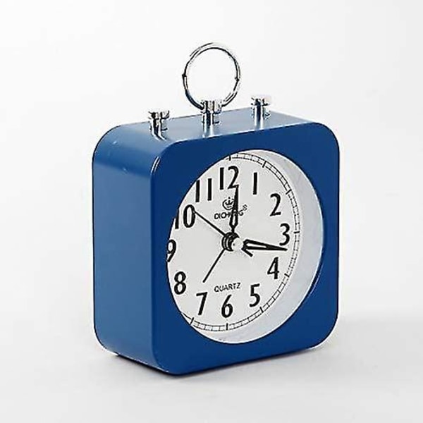 Herätyskello Neliö Pöytäkello Herättää Sinut Hiljainen Toimii Täydellisesti Makuuhuoneeseen Toimistoon Sininen (hy)