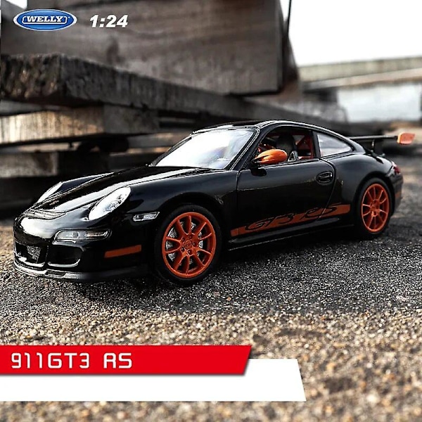 Welly 1:24 Porsche 911 Gt3 Rs Blå Bil Legering Bil Model Simulering Bil Dekoration Samling Gave Legetøj Døbt Model Dreng Legetøj 911 GT3 RS2