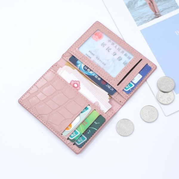 Luottokorttipidike Pieni lompakko dark pink