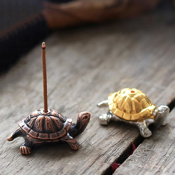 Snail Turtle Suitsukepuikkoteline Suitsutusteline Teekulttuuri Meditaatio Decor Snail Golden Silver