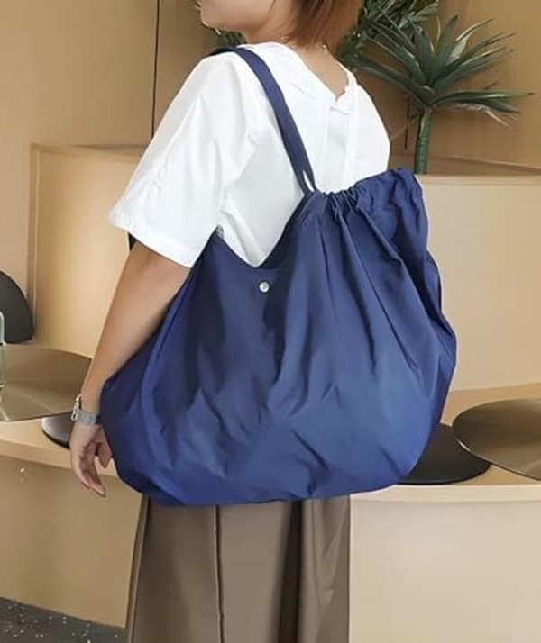 Ekstra stor sammenleggbar handlepose - Multifunksjonell totebag og strandveske