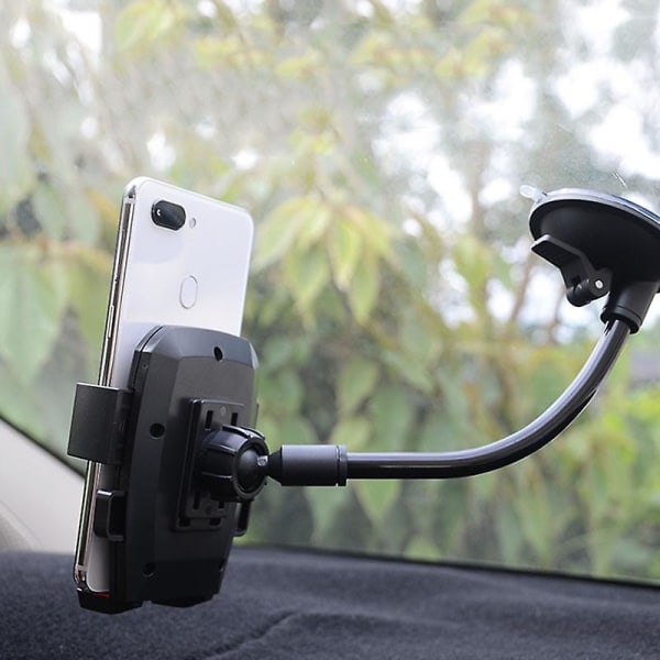 Ny biltelefonholder brakettmontering koppholder universell bilmontering mobil sugekopp frontrute telefonlåsende bilaccessoirer | universell bilmontering | Yellow