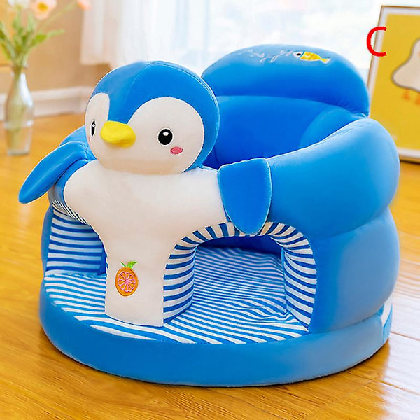 1 kpl vauvan oppimistuoli, sohvanpäällinen, piirretty kuvio, pehmoinen tukituoli, lelut 1 Pc Blue