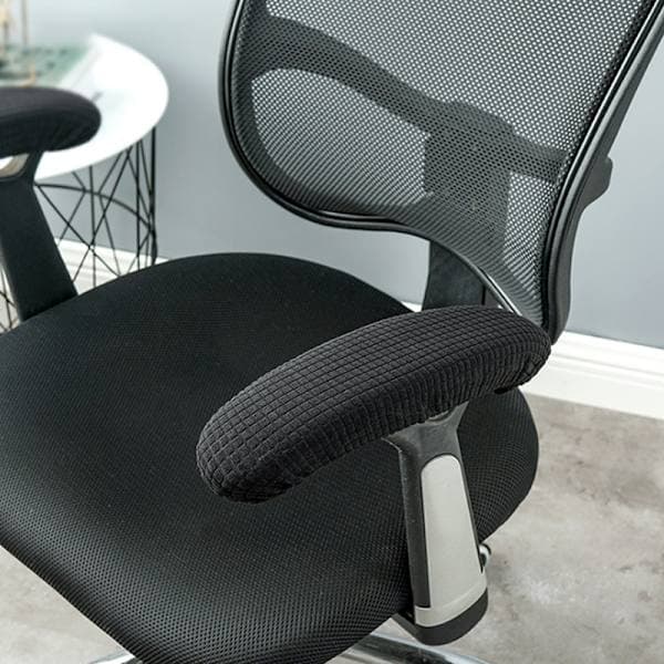 Kontor Computer Stol Arm Armlæn Slipcovers Betræk Hynder Fleksibel Sort One Size Black