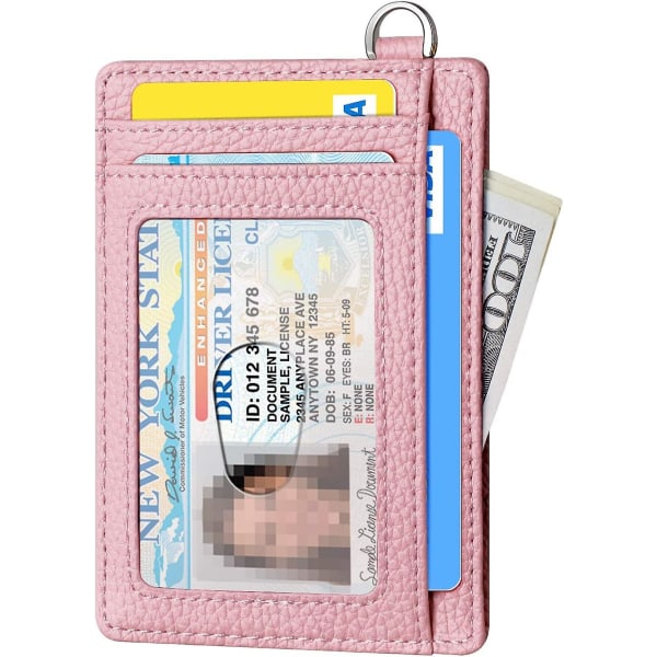 Ohut minimalistinen lompakko, taskulompakot edessä, RFID-esto, luottokorttipidike miehille ja naisille