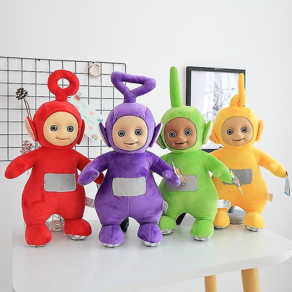 Teletubbies Plyschleksak Sovande Komfortdocka Barn Tidig Utbildningspresent 50cm Yellow