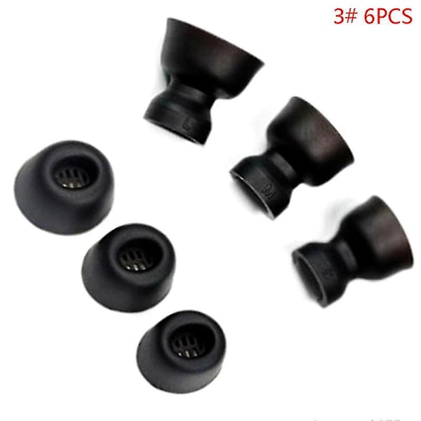 7 st öronproppar för Huawei Freebuds Pro öronproppar Vivo Tws2 öronproppar 6pcs black