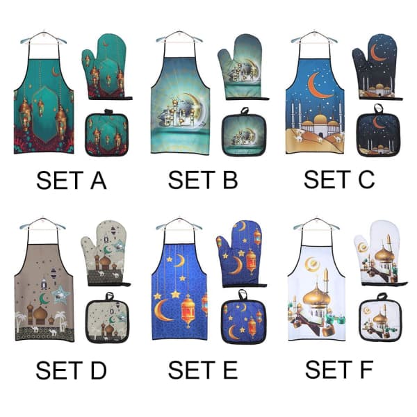 3 stk Ramadan Kareem Eid Mubarak SET D SET D