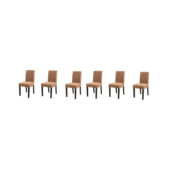 Vanntett Spisestoltrekk Stretch Jacquard Parson Stoltrekk Avtagbart Vaskbart Stol