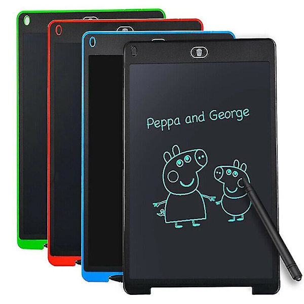 Bærbar elektronisk digital LCD-skrivetablet tegnebræt grafik børn gaver legetøj White
