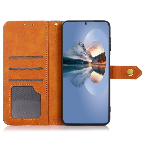 KHAZNEH For Nokia C32 Lær telefonveske med stativ lommebokknapp magnetisk telefondeksel