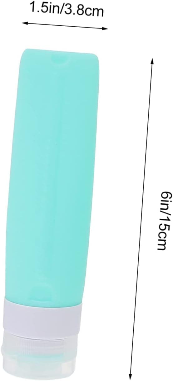 5 st bärbara toalettflaskor påfyllningsbara reseflaskor läckagesäkra för schampo lotion