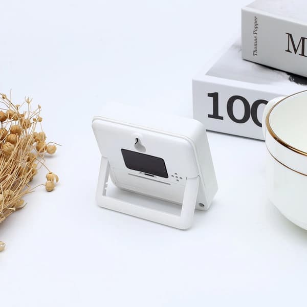 Køkken digital timer med stor skærm - multifunktionel med stopur og alarm hvid white