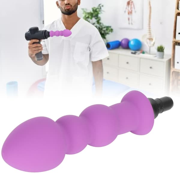 Vandtæt Silikon Massagehoved Tilbehør Til Dyb Vævs Massager purple Interface 16MM