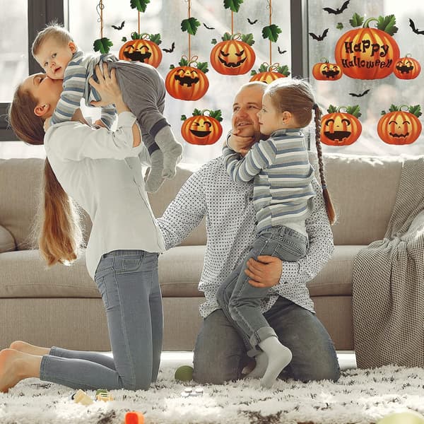 Halloween-vindusdekaler Halloween-gresskar-vindusdekaler Halloween-dekorasjonsdekaler