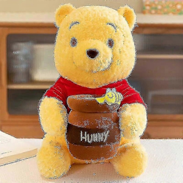 Ny Winnie the Pooh Plysj Søt Tegneserie Fylt Plysj Stor Bjørn Dukke Anime Plysjpute Leker Honningkrukke Pooh Barn For Gave 35cm