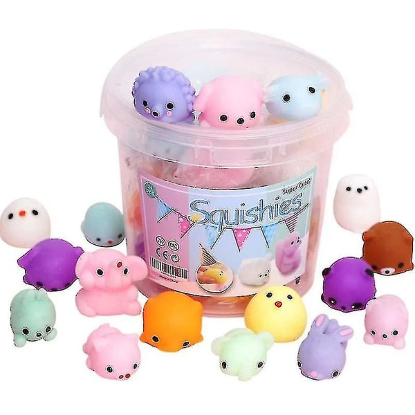 24pcs Squishy Toy Cute Animal Antistress Ball  Mochi Toy Stress Relief Toys