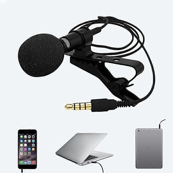 Mikrofoni Joustava Helppokäyttöinen Metallinen Hands Free -rintamikrofoni Podcast-käyttöön JIKAIX