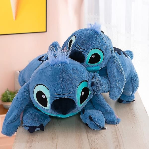 Disney Lilo ja Stitch -kauppa, suuret pehmolelut, tyynyt animella nukkumiseen, lapsille, nukeille, tytöille, syntymäpäivälahja (45 cm Stitch) - WELLNGS