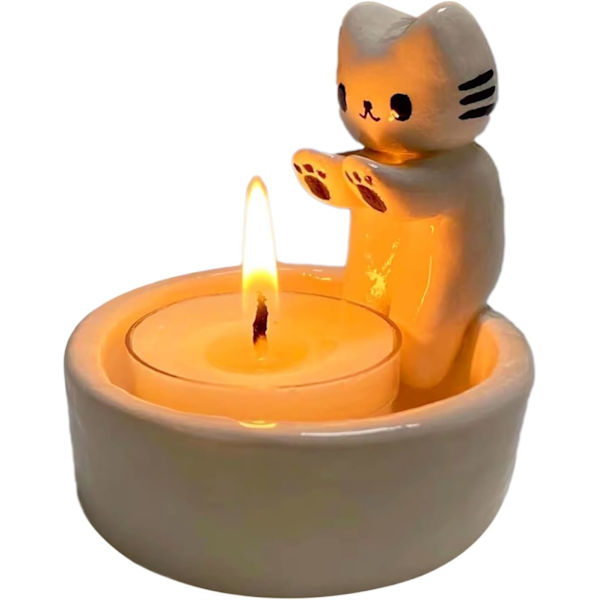 Kat Tealight Holdere - Søde Kat Lys Gaver