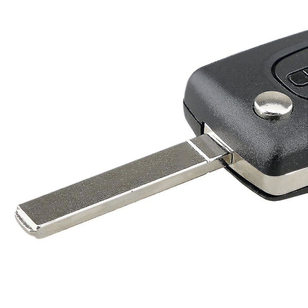 2-knaps nøgleskal kompatibel CE0536 Folding Flip Key til Peugeot 207 307 308 407 408 3008 5008