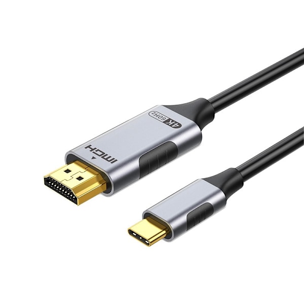 Typ-C till HDMI-adapterkabel 4k mobiltelefon datorskärm samma skärmkabel högupplöst konverteringskabel 4K/60Hz