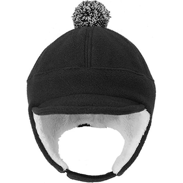 Wabjtam Pojkvintermössa med öronlappar Baseballkeps Visor Fleecekepsar