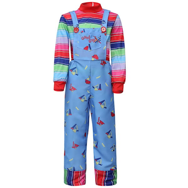 Halloween Chucky Horror Klovnekostume til Børn M(5-7Å) M(5-7Y)