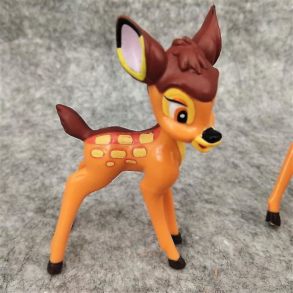 7 stk. tegneserie Bambi hjor legetøj PVC actionfigurer kanin figur egern model anime dukker gaver til børn