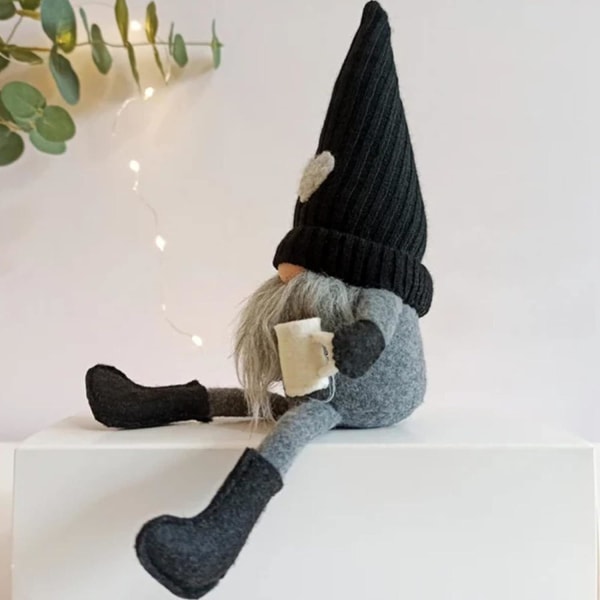 Gonk Gnomes Plush Doll - Håndlagde ansiktsløse dukker - Scandinavian Swedish Gnome (2 stk)