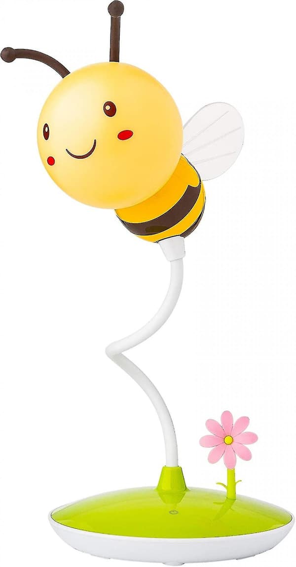 Newway Bee LED nattlys, bærbart berøringslys, søt humlebie, fleksibel, dimmbar, sensor, USB
