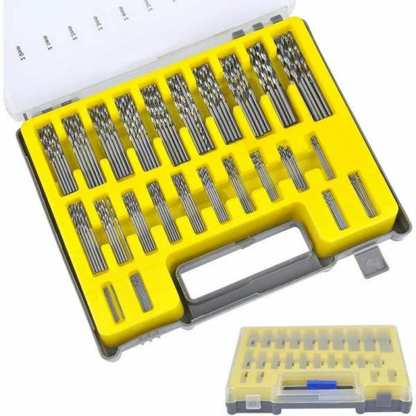 150 dele sæt HSS titanium mikrobor sæt værktøj 0,4 mm-3,2 mm til slid, metal,