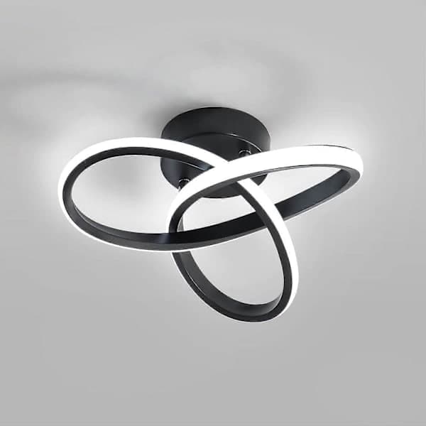 LED-kattovalaisin, kattovalaisin, LED-lamppu, musta
