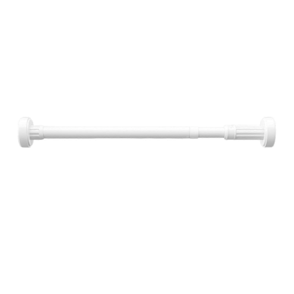 35/50CM Spännstång Gardinhållare Justerbar Expanderbar Utan Borrning Halkfri Rostfritt Stål Dörröppning Fönster Garderob Spännstång Badrum Dusch White 50cm