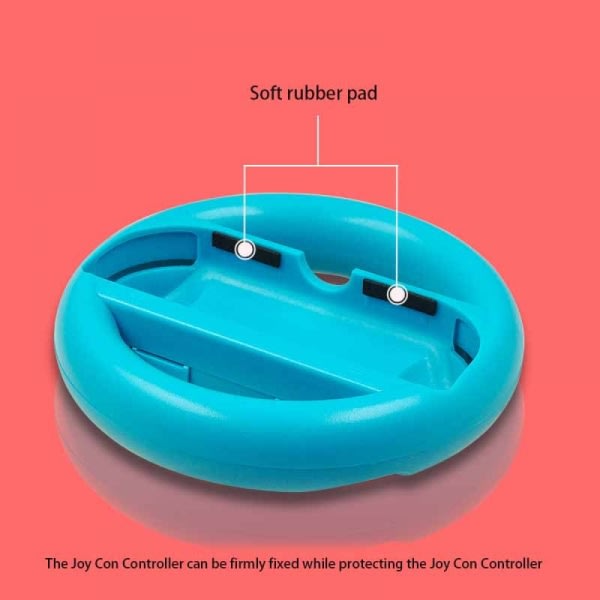 Ratt för Nintendo Switch-kontroller, 2 ST Racing Wheel Kompatibel med Mario Kart, Spelkontrollratt för Nintendo Switch Remote Game