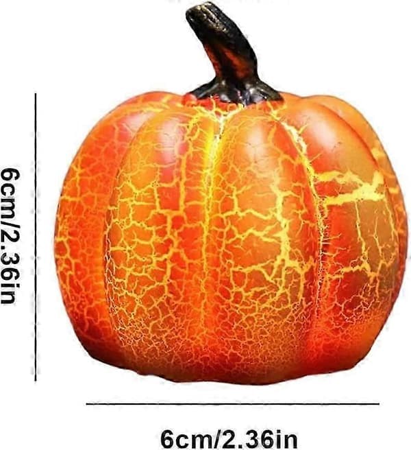 2026 Jack O'Lantern Halloween Harpiks Jack O'Lantern Led Batteridrevet Rund Gresskar Jack O'Lantern Dekor