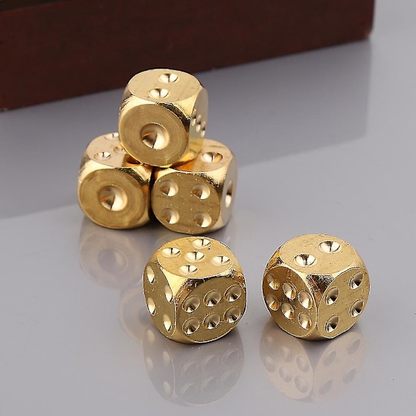 1 st 20 mm 0,78 tum massivt mässingtärningsspel klubb bar semesterfest underhållningsspel