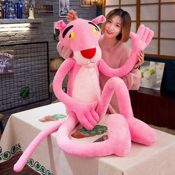 Pink Panther plysdyr blødt udstoppet dyrefigur til børn børn pige kvinder A Dressing 60CM