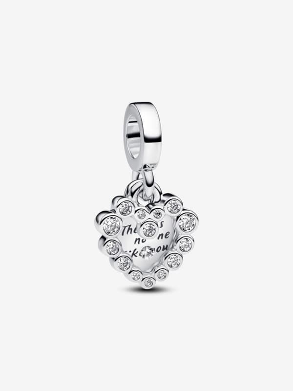 Pandora - Glittrande Hjärthänge Armbandsset - Sterlingsilver