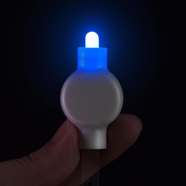 Papirlanternelys Batteridrevne hengende LED-lys Superlyse, brukervennlige dekorative lys (12 stk blå)