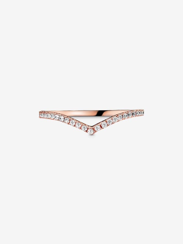 Pandora - Glitrende Ønskebensring - 14k roségullforgylling Circumference: 52mm
