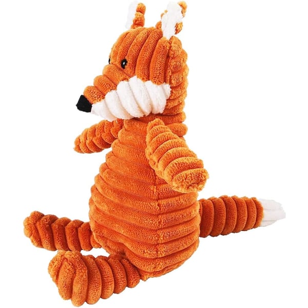 Fox bløde hundelegetøj til små hunde, plysset hundelegetøj med squeaker