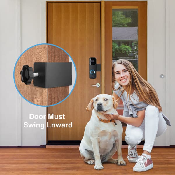 Blink Video Doorbell -kiinnitysklipsi (hopea) - Ei porausta - Mainos