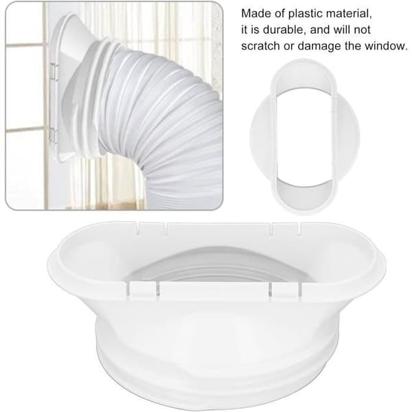 Adapter til udstødningsrør til klimaanlæg, 150mm/5.9in 130mm/5in Stik