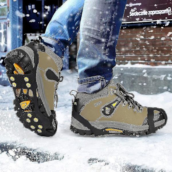 Isgreb Traction Cleats og Støvler Gummi Snesko Spikes Crampon M