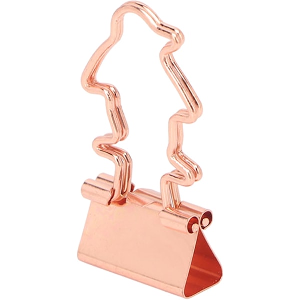 Klämmor Kontor Viktiga Kontorsmaterial Lång Svans Ihålig Flerfunktionell Hemmakontor Klämmor Liten Kreativ Design Utökad Längd för Extra Fästelement 100 st Set Rose Gold