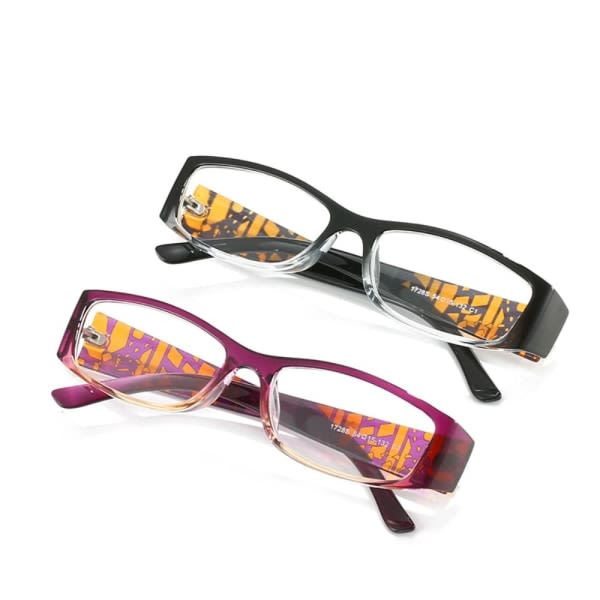 Läsglasögon för kvinnor med fjädergångjärn Purple Strength 2.0x-Strength 2.0x