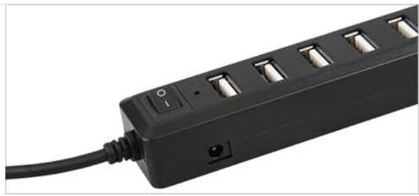 Premium 7 Portars USB-hubb Expansion Höghastighets USB 2.0 Multi USB-hubb Splitter Switch Kabeladapter För PS3, Xbox, Wii, PC, MAC, Laptop, NoteBook