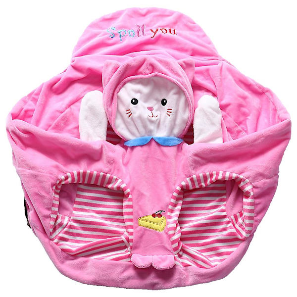1 kpl Vauvan oppimistuoli, sohvanpäällinen, piirretty kuvio, pehmustettu tukituoli, lelut 1 Pc Pink